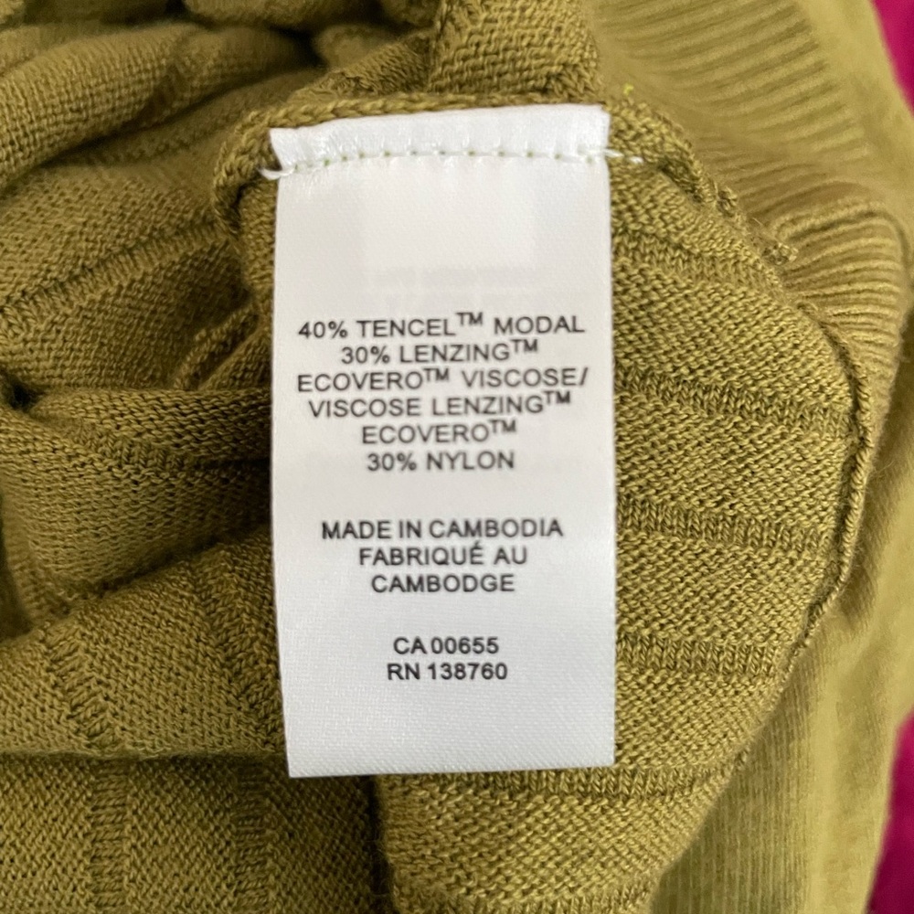 Sz XXS RW&CO Long-Sleeve Boat-Neck Relaxed Sweater Green Moss Women's Sweater - Picture 9 of 9